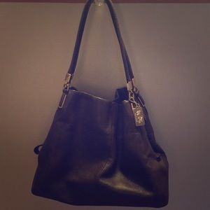 Chocolate brown leather Coach bag